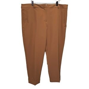 Ricki's Tan Ankle Trouser Pant Rolled Cuff Size 18 NWT